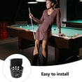 thumbnail image 4 of FUTUREORYY Black Plastic Pool Table Pockets 2Pcs for Billiard Accessories 6.21X5.11X4.72in, 4 of 6