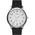 thumbnail image 1 of Timex TW2T718009J Mens Modern Easy Reader 40 mm Black, Silver & White Genuine Leather Strap Watch, 1 of 4