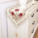 thumbnail image 5 of QPENWEI Camino de mesa con flores bordadas, clásico encaje floral beige, bufandas para tocador, para bodas, fiestas, hoteles, restaurantes, cocinas, mesas de comedor, cenas, decoración del hogar, flor, 5 of 5