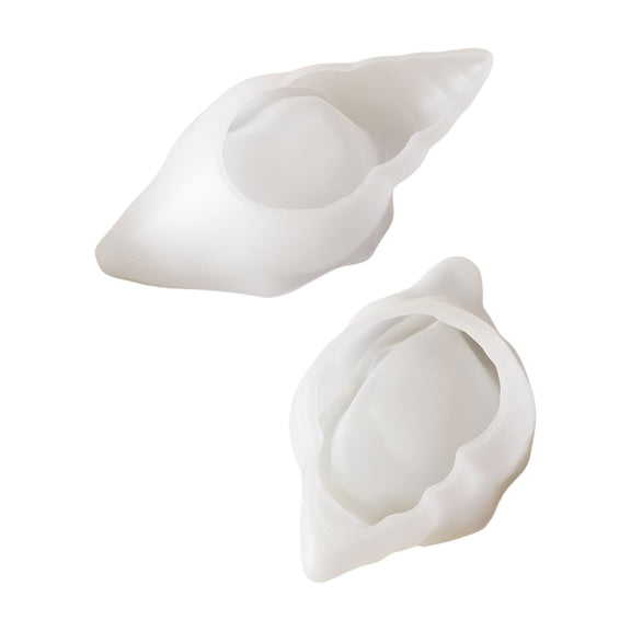 BELOWSYALER Epoxy Resin Shell Boxes Home Decors Mold Artistic Silicone Molds for Crystal Epoxy Conch Boxes and Candle Base
