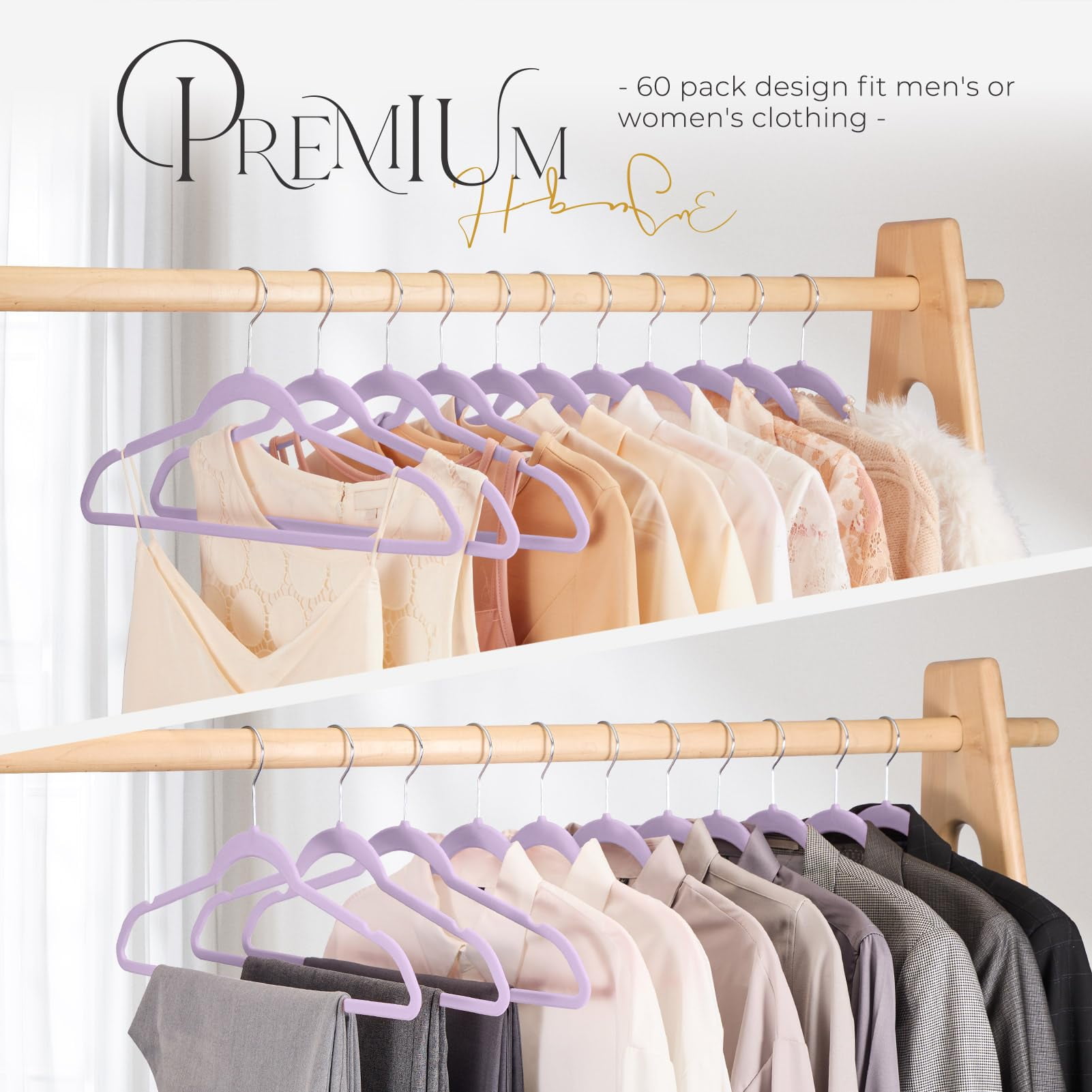 Non-slip Clothes Hangers With Grooves, Velvet Drying Rack, Heavy Duty  Hangers, Traceless Standard Hangers, Household Space Saving Storage And  Organization For Bedroom, Bathroom, Closet, Wardrobe, Home - Temu