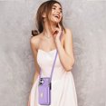 thumbnail image 6 of Decase for iPhone 16 Plus 6.7" - Organ Leather Case Wallet Case Card Slot Shockproof Kickstand Metal Closure Cash Pocket Flip Leather Case for iPhone 16 Plus 6.7",Purple, 6 of 6