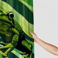 thumbnail image 3 of Orinice Shower curtain set, bathroom shower curtain set, banana leaf frog, shower curtain 60x72, 3 of 7
