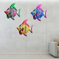 thumbnail image 4 of SDJMa Metal Fish Wall Decor, Vivid Colorful Fish Wall Art Decor Sculpture Hanging for Indoor Outdoor, Metal Wall Art Sea Life Sculpture for Garden, Home Decoration, 4 of 7