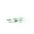 thumbnail image 5 of Stoneware Coupe Shape Dinnerware Set, Outside White + Inside Teal, 12pc Dinnerware Set, 5 of 5