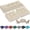 Beige, variant on 44 x 19 x 4 Inch Outdoor Bench Cushion Set of 3 Waterproof Tufted 1 Patio Loveseat Cushions and 2 Square Chair Seat Pad for Outdoor Furniture Couch Swing Sofa Wicker Settee(Black)