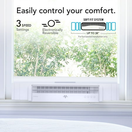 Vornado PORTAL Window Fan with Reversible Exhaust, Weather Resistant Case, White - White