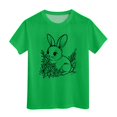 thumbnail image 4 of ZTKWD Girls Holidays Short Sleeve Graphic T-Shirts 2-14 years Easter bow, 4 of 4