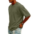 thumbnail image 4 of VgaVtl Big and Tall Men's Tshirt Short Sleeve Summer Cotton Casual Mens Clothes Regular Everyday Plain Basic, 4 of 5