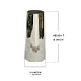 thumbnail image 6 of Serene Spaces Living Large Silver Cylinder Metal Vase, 4.25" Dia & 9" Tall, 6 of 7