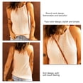 thumbnail image 3 of Camiseta sin mangas de punto para mujer estilo simple color puro camisas de punto sin mangas para mujer tacto suave para la vida diaria ANGGREK Otros, 3 of 6