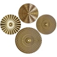 thumbnail image 1 of MOVTOTOP 4pcs Iron Art Wall Sunburst Round Geometric Hanging Decor, 1 of 7