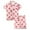 Y22-Pink, variant on Kids Pajamas Girl Bow Loose Short Sleeve Set Nightwear Loungewear Breathable 10-11 Years