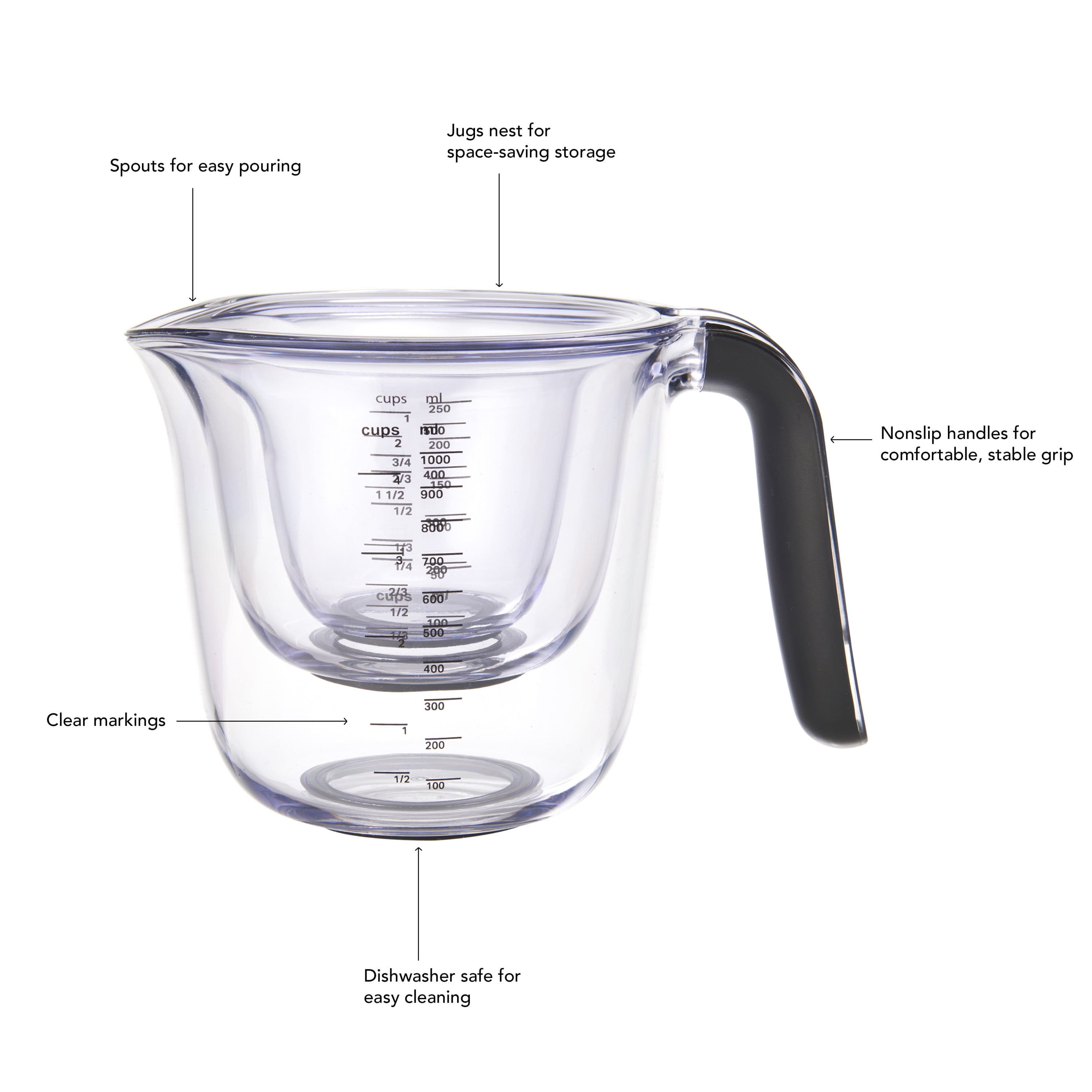 KitchenAid Gourmet 2Cup Glass Measuring Cup  Kitchen aid, Cool kitchen  gadgets, Cute kitchen