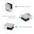 thumbnail image 4 of Shisuyan Wall Mount Shelf Bracket Glass Support Holder Silver Stainless Steel 4Pcs, 4 of 8