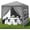 Dark Gray, variant on Outdoor Party Tent, Patio Canopy Tent Gazebo with Removable Sidewalls Instant Event Tent for Cater Events Wedding Birthday Pavilion Beach BBQ (10'x10')