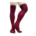 thumbnail image 1 of Winter Knitted Mens Long Socks Striped Thermal Thigh High Over Knee Male Stockings Dresss Suit Formal Hose, 1 of 5