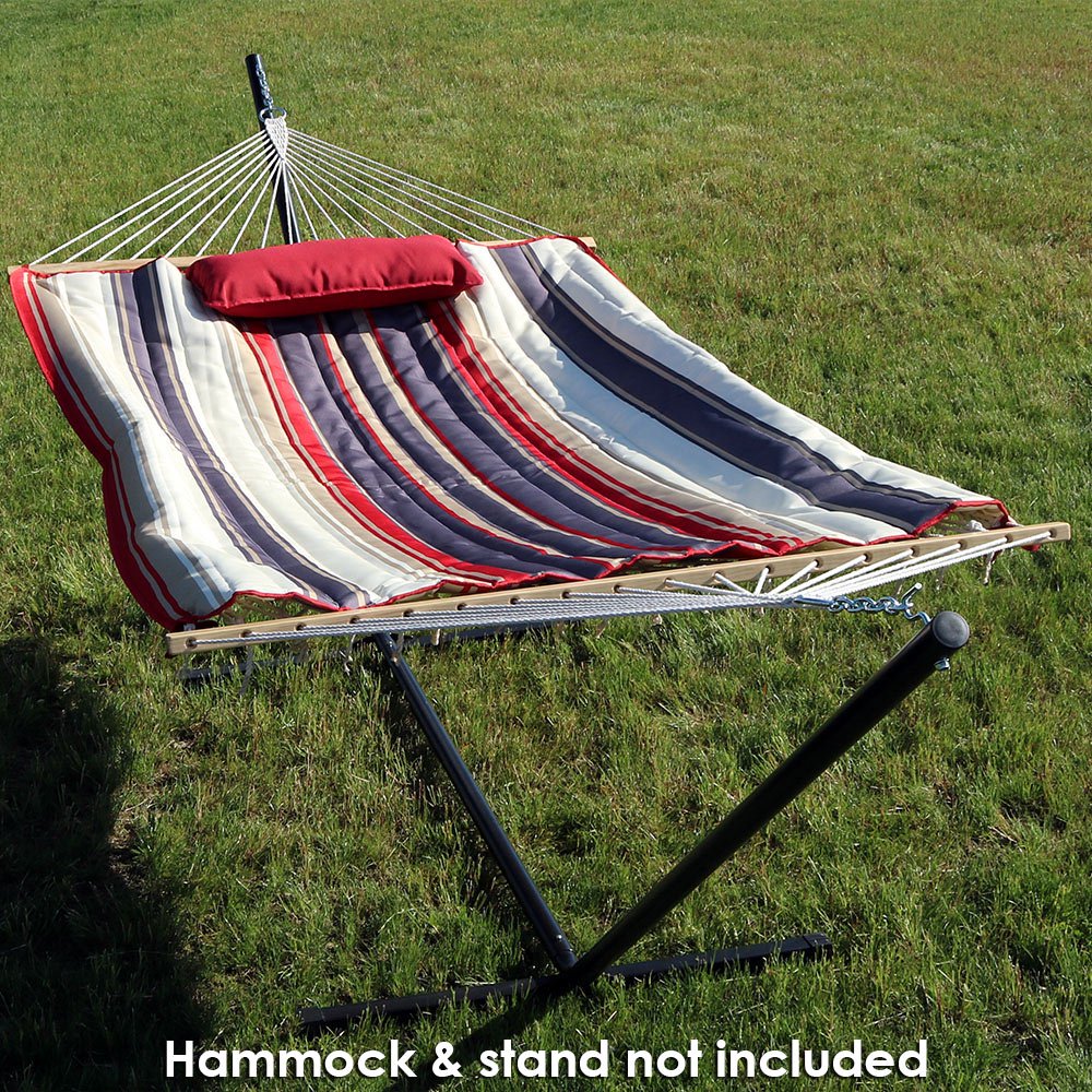 Sunnydaze Polyester Quilted Hammock Pad and Pillow Set Only, Outdoor