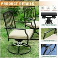 thumbnail image 5 of Sophia & William 7 Pieces Metal Patio Dining Set Outdoor Furniture Set with Umbrella Hole, 5 of 10