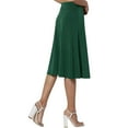thumbnail image 6 of JBXKXYW Skirts for Women Women's Simple Comfort Basic Stretch A Line Flared Knee Length Skirt Skirts Women Skirt for Women Women’S Skirt(Army Green,S), 6 of 6