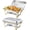 Gold, variant on 2 Pack Chafing Dishes for Buffet, 8QT Stainless Steel Chafers with Lids, Pans & Fuel Holders, Buffet Warmers Sets for Parties, Events, Banquets, Weddings, Dinners