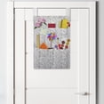 thumbnail image 2 of Abstract Hanging Pocket Organizer, Modern Motif of Reshaped Swirl Pastel Grey Minimalistic Lines Pattern, Printed Polyester Storage Bag with Pockets, 14" x 20", Pale Taupe and White, 2 of 2