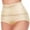 Yellow, variant on Thong Underwear Women Women's High Waist Shaping Panties, Mesh Panel Lightweight Breathable Tummy Shapewear Briefs Black M