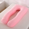 thumbnail image 3 of U-Shaped Pregnancy Pillow, Full Body Pillow & Maternity Support + Detachable Extension , OVERSIZE( 57 inch x 27.5 inch x 7.9 inch) -PINK, 3 of 3