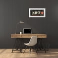 thumbnail image 3 of Grey, Jace 32x17 White Modern Wood Framed Museum Art Print Titled - Coffee2, 3 of 4