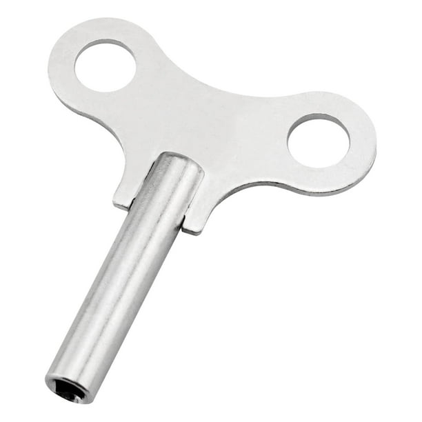 Llave de cuerda para reloj, llave de reloj portátil de acero, fácil de usar para relojes mecánicos, accesorio para dormitorios, aficionados, oficina, Alargamiento blanco
