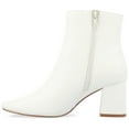thumbnail image 3 of Journee Womens Haylinn Inside Zip Block Heel Booties, Widths Available, 3 of 9