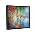 thumbnail image 4 of Stupell Industries Abstract Leaves Colorful Reflections Landscape Painting Black Floater Framed Canvas Art Print Wall Art, 31 x 25, 4 of 10