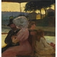 thumbnail image 2 of Henri-Edmond Cross 15x16 Gold Ornate Wood Frame and Double Matted Museum Art Print Titled - On the River (C. 1900), 2 of 4