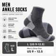 thumbnail image 6 of LWFBDTK Women Crew Athletic Socks, 5-Pairs, Cushioned Athletic Running Socks, Breathable Casual Long Socks, Size L (9-12.5), Gray, 6 of 7