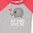 thumbnail image 4 of Inktastic My Oma Loves Me Grandchild Boys or Girls Baby Bodysuit, 4 of 5