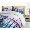thumbnail image 4 of Ambesonne Venice Duvet Cover Sets, Dreamy View in Evening, 2-Queen, Lilac Blue Brown, 4 of 6