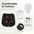 thumbnail image 4 of Daiia Heart and Stars Pattern Women's 2 in 1 Running Shorts - Lightweight Athletic Workout Gym Yoga Shorts Liner with Phone Pockets-Large, 4 of 7