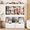 White, variant on VortinT Toy Storage Organizer with 100L Stuffed Animal Storage, 3-Tier Montessori Wooden Kids Bookshelf with Movable Drawers, Cube Storage, 51.7" H Storage Cabinet for Kids Room, Green