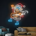 thumbnail image 3 of Handmadetneonsign Santa Claus Plays Guitar Neon Sign, Santa Guitarist Led Sign, Merry Christmas, 3 of 5