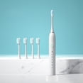 thumbnail image 1 of Xihbxyly Cepillo de Dientes Eléctrico, 6 Modos Inteligentes, Vibración con Suspensión Magnética, Cerdas Suaves, Funcionamiento Silencioso, Carga Inductiva Inalámbrica, 4 Cabezales, Batería de 100 Día, 1 of 7