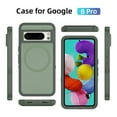 thumbnail image 4 of Google Pixel 8 Pro Phone Case, Phone case Google Pixel 8 Pro Magnetic Case [Compatible with MagSafe] Tough Rugged Matte Slim Shockproof Anti-Fingerprint Anti-Scratch Protective Cover, Light Green, 4 of 8