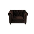 thumbnail image 6 of American Home Classic Claire 15" 1 Seat Velvet Sofa in Gold and Chocolate, 6 of 6