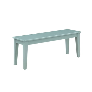 Boraam Wood Colorado Rubberwood Dining Bench - Aspen Valley light Blue finish