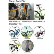 110 lbs Capacity Adjustable Rear Bike Rack Carrier Luggage Cargo Bicycle Accessories