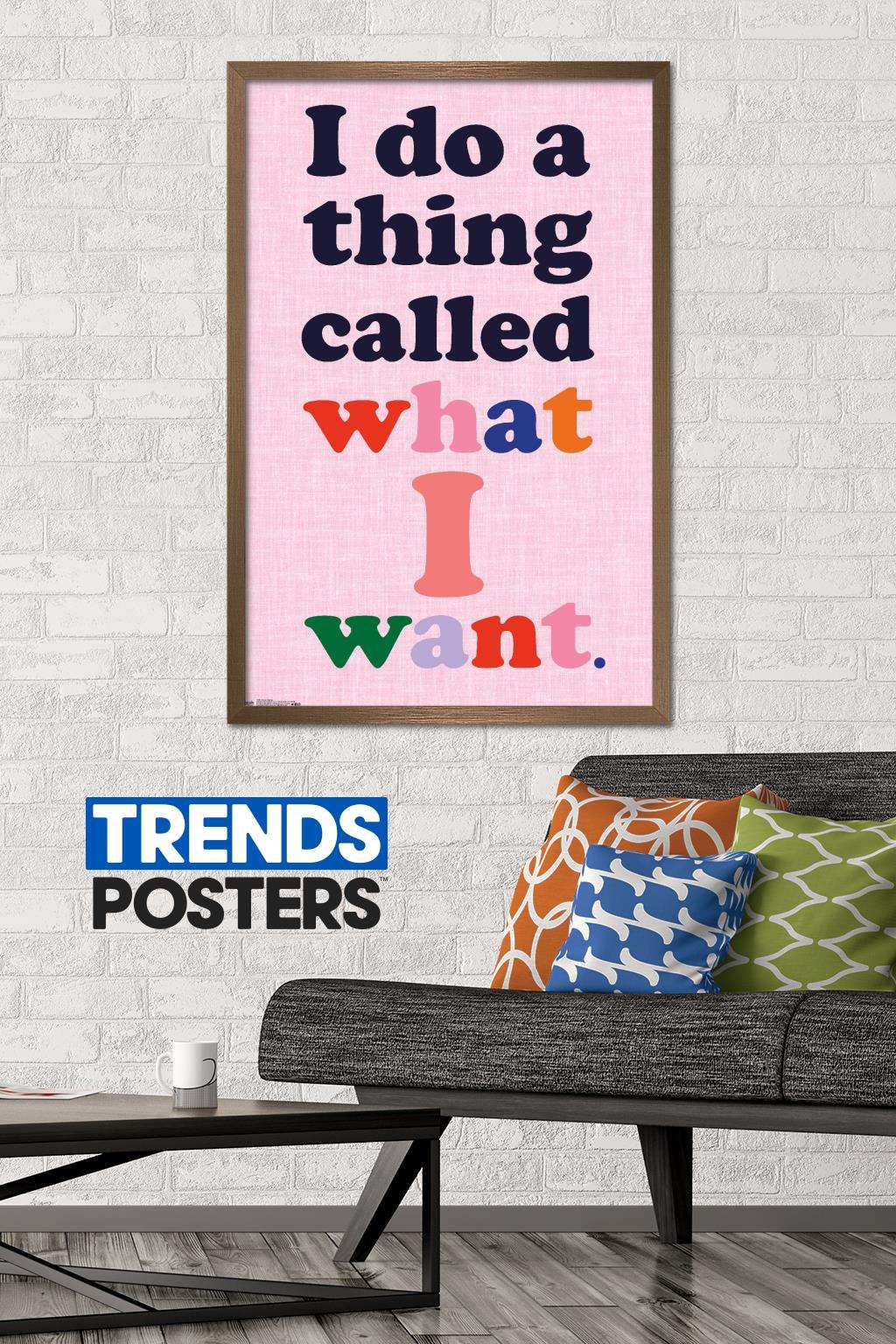 Sassy Saying Wall Poster, 22.375" x 34", Framed