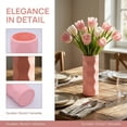 thumbnail image 2 of Unique Bargains Acrylic Cylinder Tall Vase Bud Vase Pink 2.8"L x 2.8"W x 7.9"H, 2 of 5