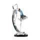 thumbnail image 1 of Estatua de bailarina de resina, elegante figura de bailarina para mueble de TV, mesa de comedor Azul, 1 of 9