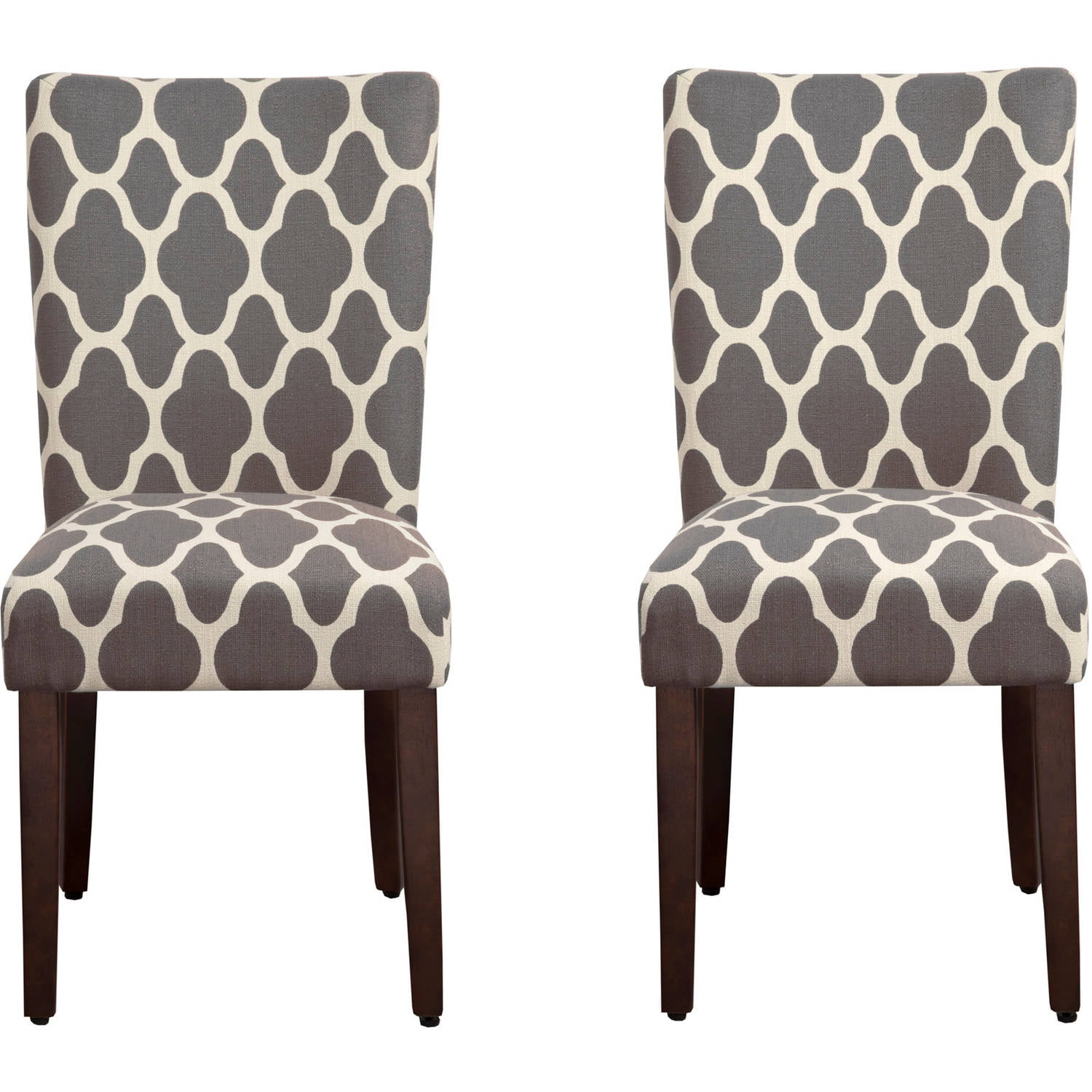 HomePop Parsons Dining Chairs (Set of 2), Quatrefoil