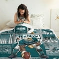 thumbnail image 3 of Football Team Color Fleece Throw Blanket Gifts for Men Women, Throw Blanket 60x50 Inches, Lightweight Warm Football Fleece Blanket for Sofa Bed Couch Living Room Chair, 3 of 6