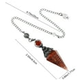 thumbnail image 3 of Natural 7 Chakra Healing Crystal Divination Pendulum with Resin Hexagonal Pendant for Spiritual Healing, Chakra Balancing, and Dowsing, 3 of 8